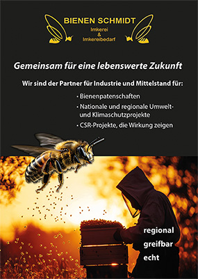 Flyer Bienen Schmidt Bienenpatenschaften für Unternehmen